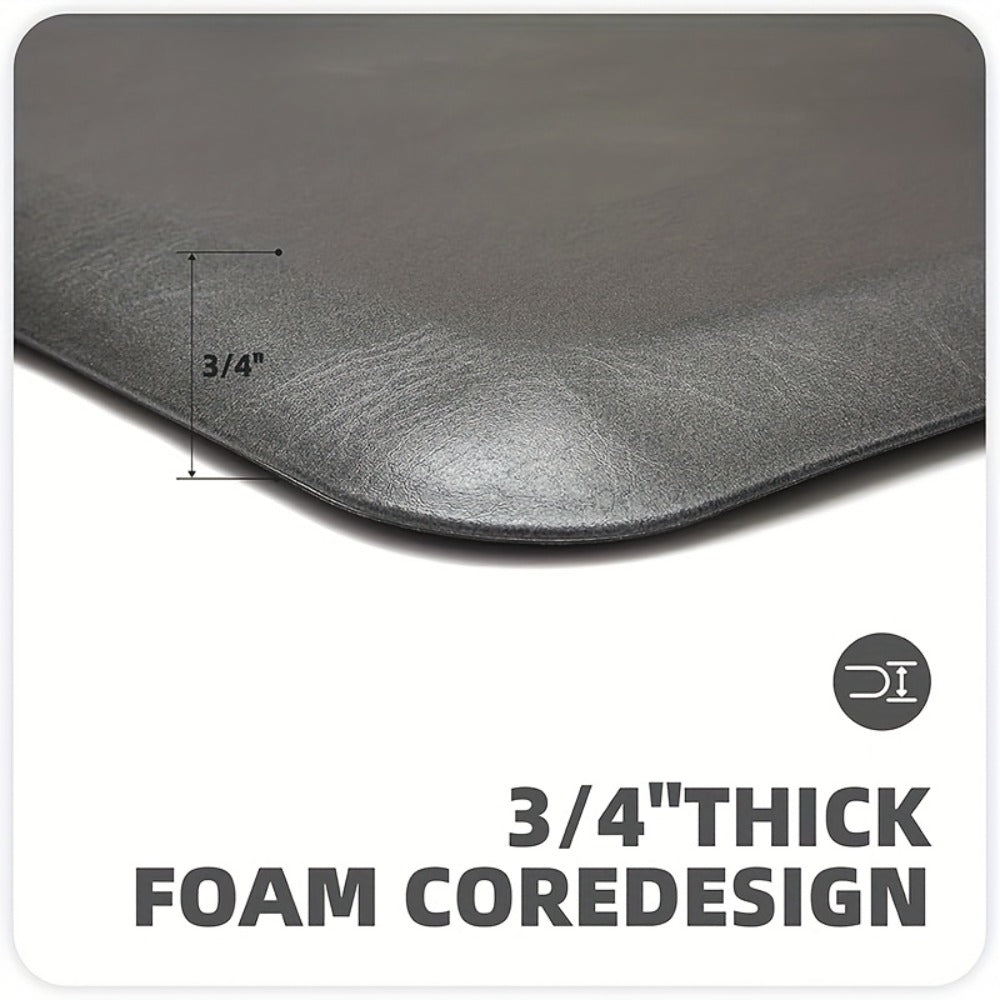 Anti-Fatigue Kitchen Mat 3/4 Inch Thick Non-Slip Foam Cushion Standing Desk Mat for Kitchen Office Laundry