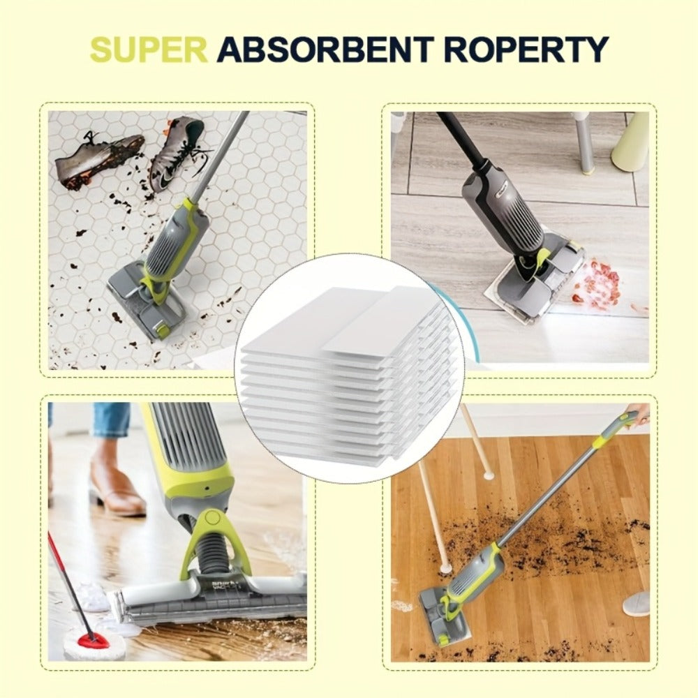Shark VACMOP Replacement Pads Compatible with VM252 VM200 VM190 VM250 VM251 VM200C VM252C QM250 VC205 Cordless Hard Floor Vacuum Mop Disposable Pad Refills 10 20 30 40 Pack Value