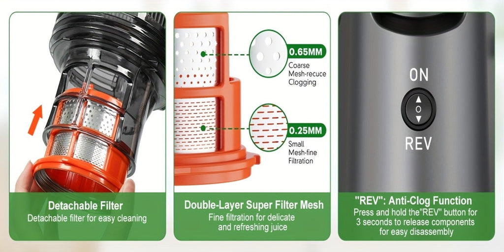 Cold Press Juicer Masticating ¨C 350W Slow Juicer with Wide Feed Chute, 50RPM Fine Grinding, High Juice Yield, Easy to Clean, Safe Bladeless Design for Whole Fruits & Vegetables, Black & Pink