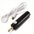 Mini Electric Drill Portable Handheld USB Rechargeable 5V Micro Drill for Jewelry Making Wood Metal Craft DIY Rotary Tool Set with Bits