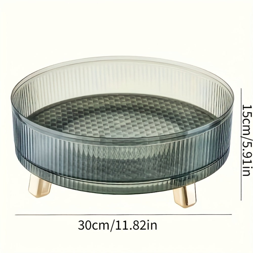 360¡ã Rotating Makeup Organizer Large Capacity Spinning Cosmetic Storage Tower for Vanity Bathroom Kitchen Countertop Perfume Lipstick Skincare Holder
