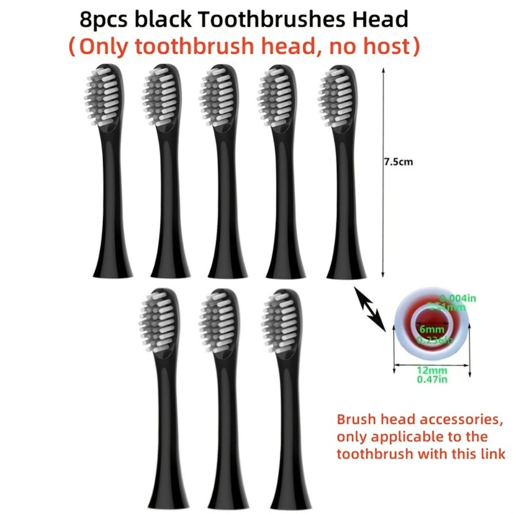 Rechargeable Electric Toothbrush with 6 Cleaning Modes & Smart Timer ¨C USB Sonic Toothbrush for Adults, Replacement Heads Included, 3 Colors, Whitens Teeth & Protects Gums, Great Family Gift