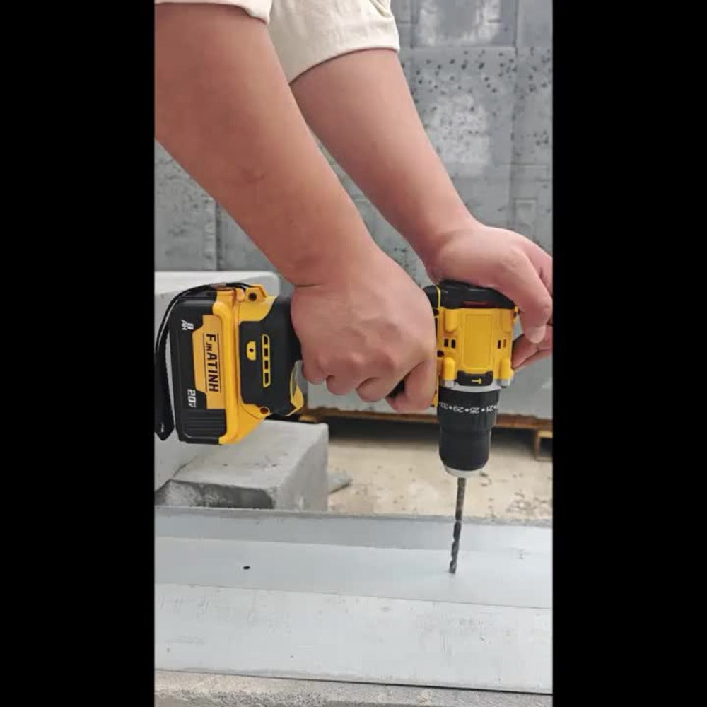 Cordless Power Tool Combo Kit for Dewalt 20V Battery - Impact Wrench 1500Nm, Brushless Drill & Screwdriver Set for Home Repair & Construction