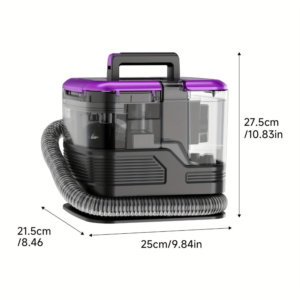 Portable Upholstery Cleaner Machine 30Kpa ¨C Carpet & Spot Cleaner with Dual Brush Head for Deep Stain Removal on Carpet, Couch, Car Seat, Stairs & Pet Messes