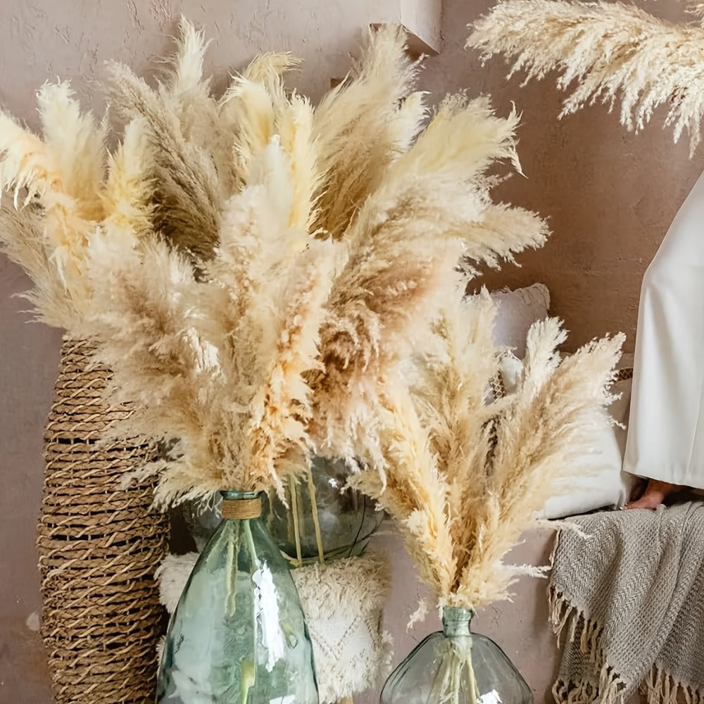 Natural Pampas Grass Decor 40 Inch Tall Dried Pampas Grass Stems for Vase Wedding Boho Farmhouse Home Decor Living Room Floor Arrangement