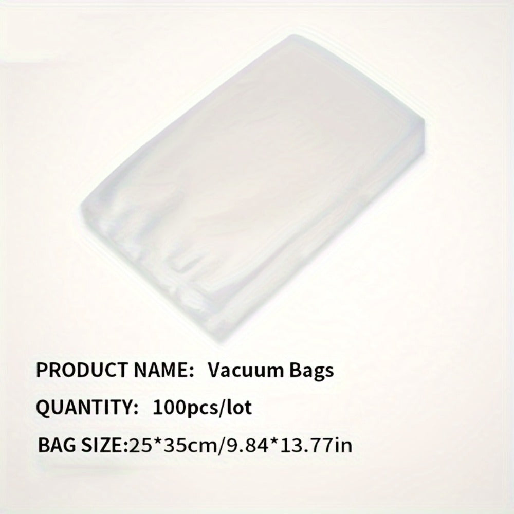 Micro Perforated Food Storage Bags 100 Pack - Breathable Ventilated Produce Bags for Fruits Vegetables Meat and Seafood, Refrigerator Fresh Keeping Bags for Longer Freshness, Available in 7 Sizes