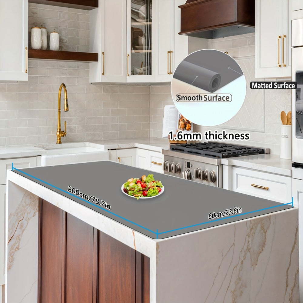 Extra Large Silicone Mat for Kitchen Counter ¨C Nonslip Heat Resistant Countertop Protector, Nonstick Waterproof Craft Mat & Placemat, Multiple Sizes & Colors