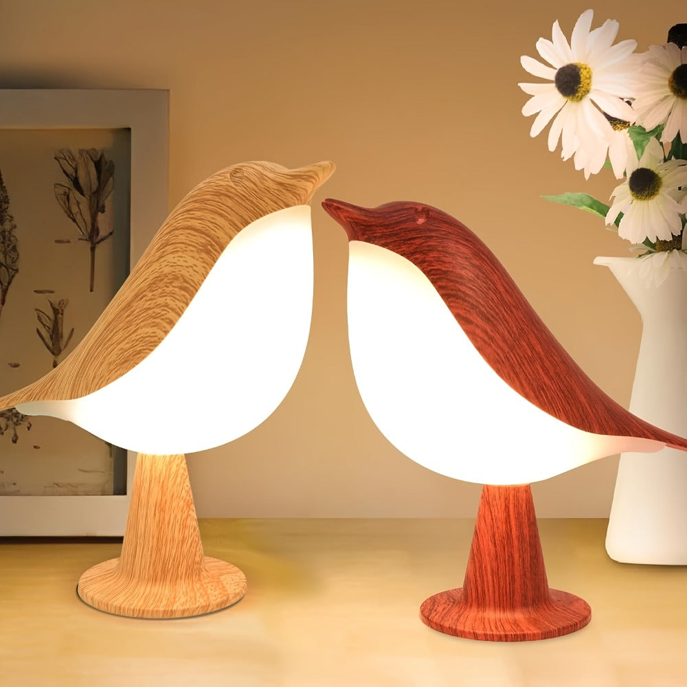 Magpie Bird Desk Lamp 2 Pack 16 Color Dimmable Cordless Night Light USB Charging Touch Control with Aromatherapy Diffuser Function for Bedroom Valentine Gift Festival Home Decor