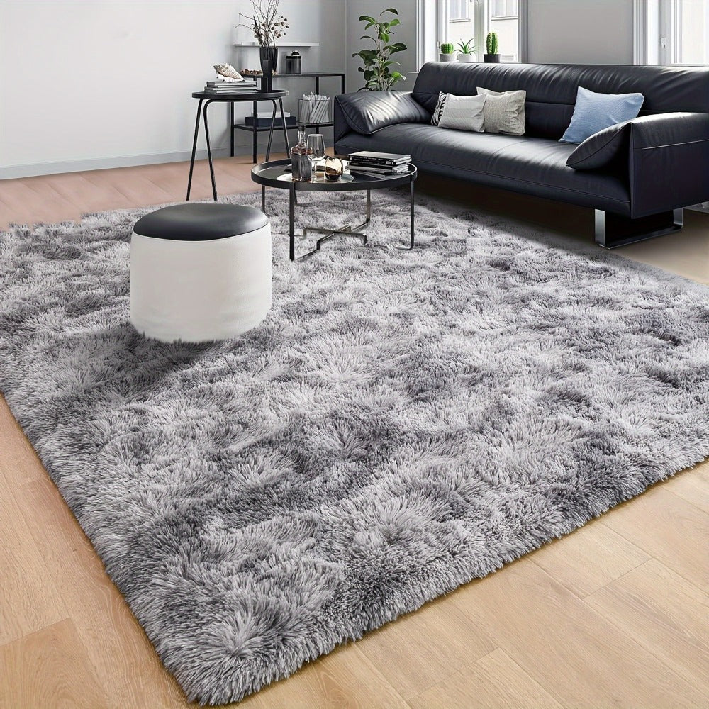 Tie Dye Plush Area Rug - Ultra Soft Thick Fluffy Durable Carpet for Living Room & Bedroom | Easy Care Portable Sofa & Coffee Table Floor Mat | Holiday Home Decor Gift Rug 63¡±x90¡± Multiple Colors