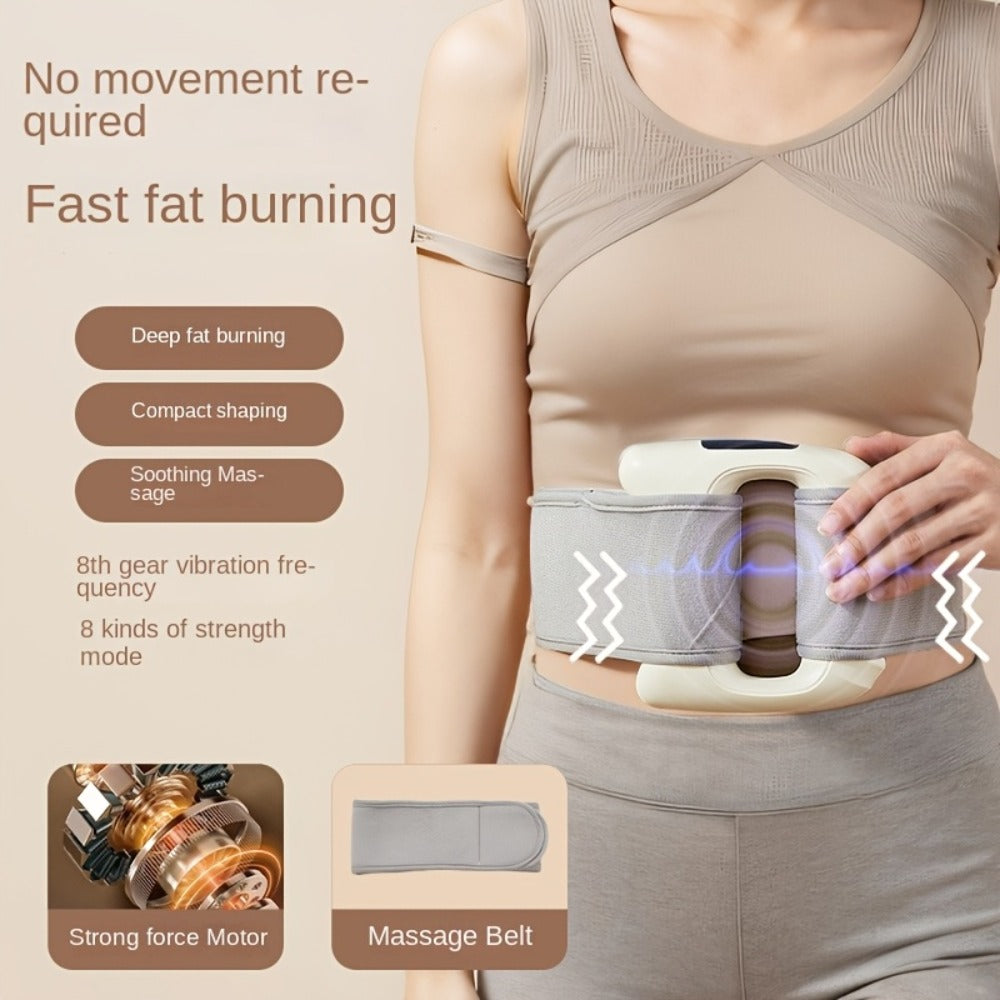 Dual Motor Electric Fascia Ring with Massage Belt ¨C 8 High-Frequency Vibration Modes, Type-C Rechargeable Large Battery, Ergonomic Grip, Upgraded Vibration Massager for Full Body Muscle Relief