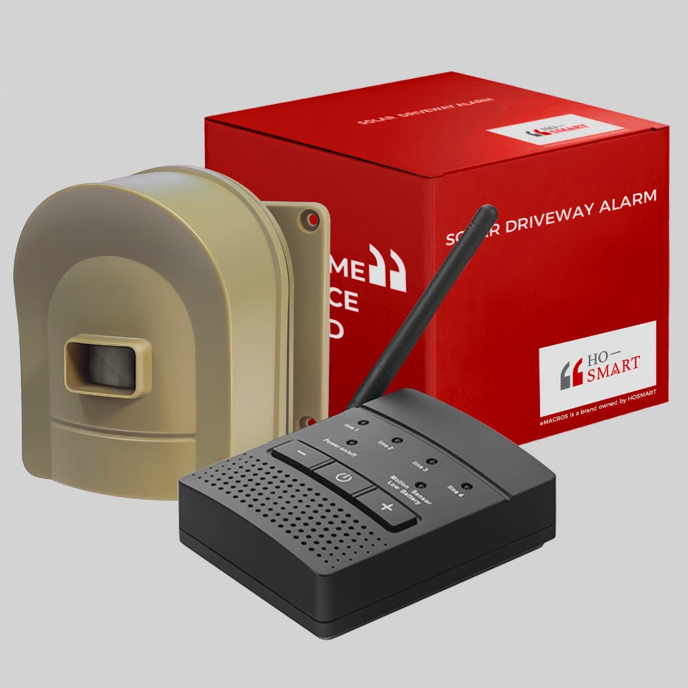 Driveway Alarm Wireless Sensor System 1/2 Mile Range ¨C Motion Sensor Detector for Home, Mailbox & Perimeter Security, Battery Operated, 38 Ringtones