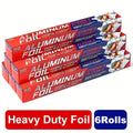 Heavy Duty Aluminum Foil Roll 12 Inch Wide 30 Sq Ft for Restaurant Food Packaging Grilling Cooking