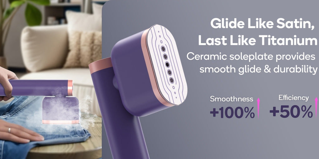 Handheld Garment Steamer 1200W ¨C Portable Clothes Steamer with 15-Second Heat-Up, Dual Steam Settings, Lightweight Travel & Home Steam Iron for Suits, Dress Shirts & Formal Wear