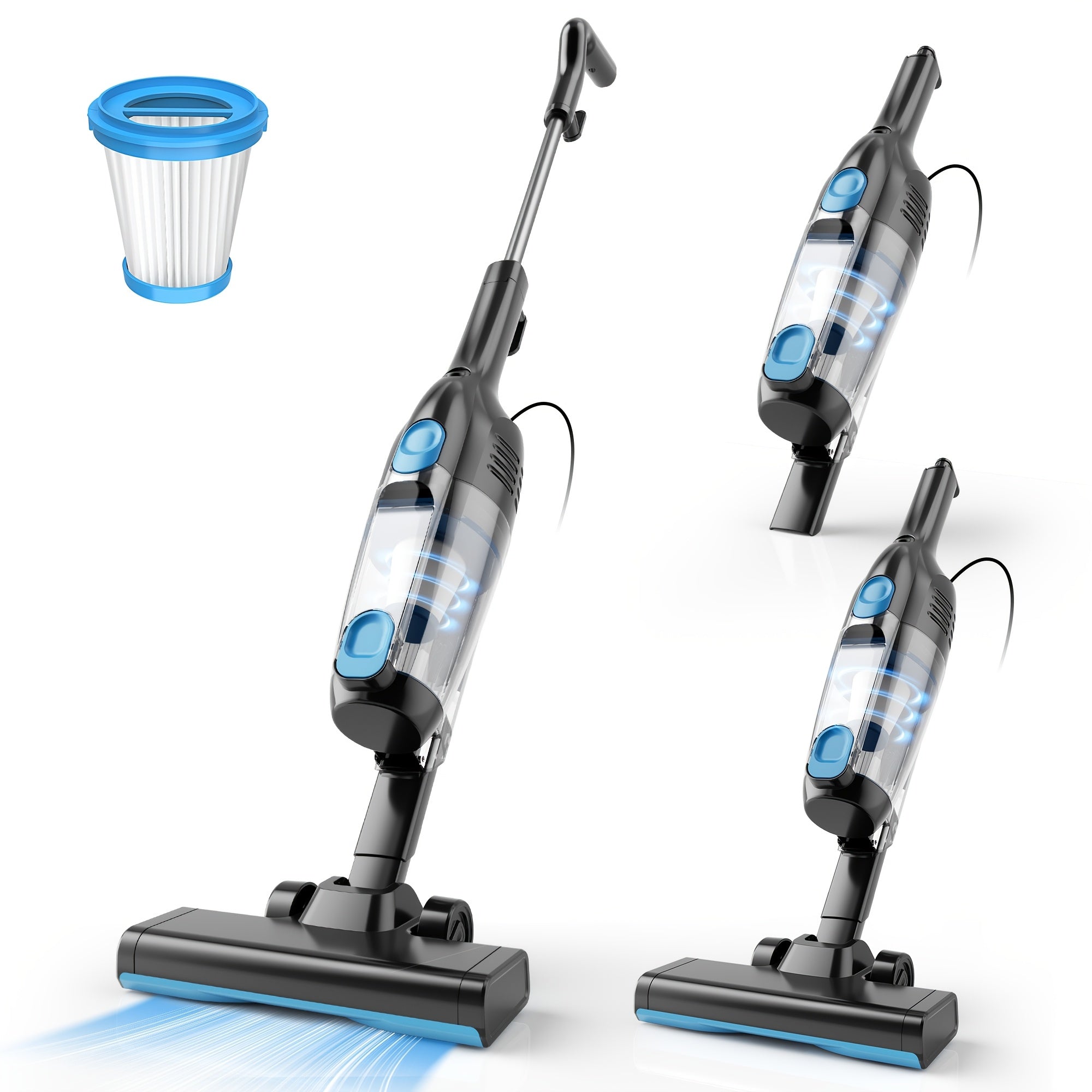 Cordless Vacuum Cleaner for Home ¨C Corded & Cordless 2-in-1, 180¡ã Foldable, LED Brush, High Suction, 40-Min Runtime, 38.58oz Dust Cup for Hardwood Floors, Seniors & Pregnant Women