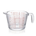 Glass Measuring Cups Set ¨C Food Grade Borosilicate Measuring Cup with Handle & Spout, Microwave & Oven Safe, for Home Baking, Cooking & Kitchen Use, Available in 10oz, 17oz, 34oz & 3-Piece Set