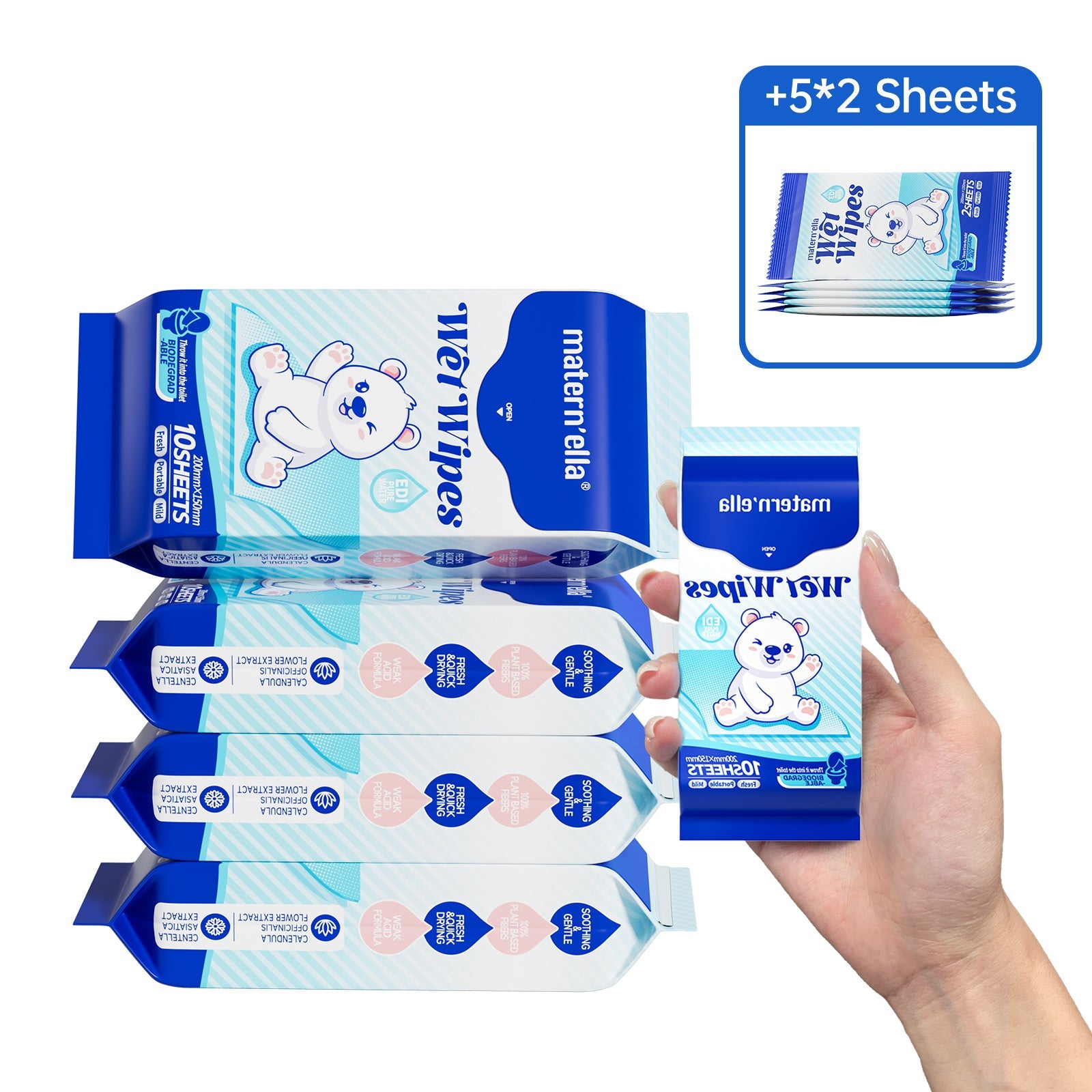 Flushable Wet Wipes with Probiotics ¨C Plant-Based Fibers, Fragrance Free, Sewer Safe, Soft & Thick Disposable Butt Wipes for Adults, Incontinence & Personal Care (1/3/5/6/8/9/15 Packs)