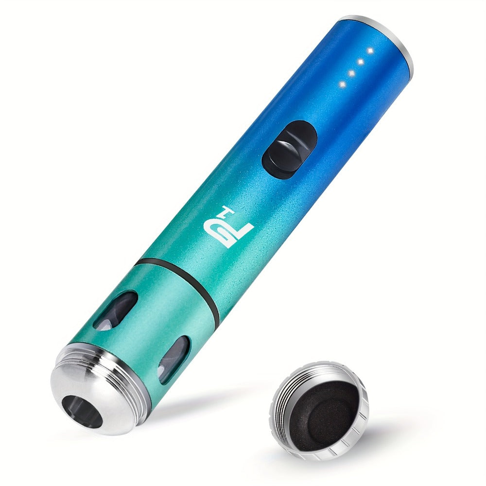 Electric Herb Grinder USB Rechargeable ¨C Portable Spice Mill with One-Button Operation, Travel Bag, Funnel & Cleaning Brush | 4 Colors Available