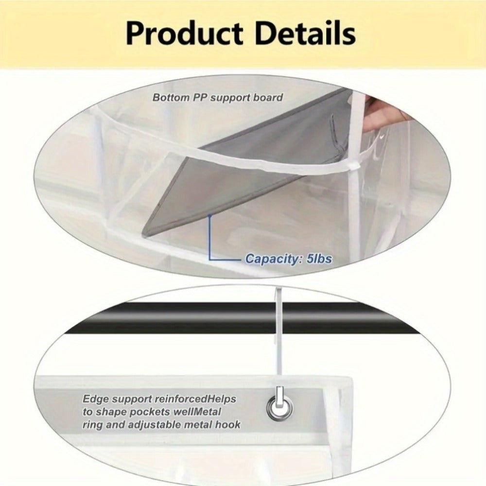 Hanging Storage Bag 4 & 6 Layer Foldable Non-Woven Organizer for Bedroom Bathroom Office Nursery Space Saving