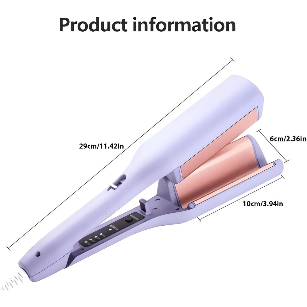 32mm Wave Curling Iron - Women's Hair Curler for Long-Lasting Deep Curls & Instant Beach Waves, Professional Salon Styling Tool for All Hair Types, Easy to Use, Gift for Women, Travel & Home Use