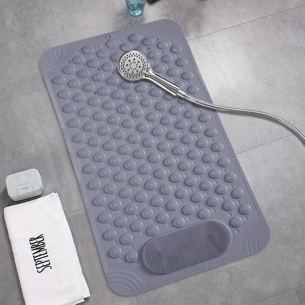 Non-Slip Bath Mat with Massage Texture Extra Large Shower Tub Mat Anti-Slip Bathtub Mat