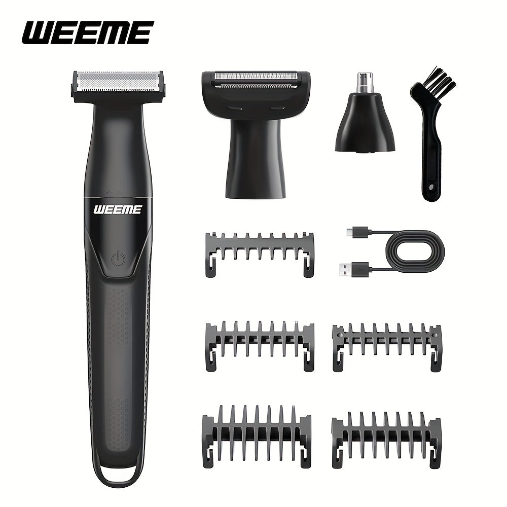Electric Epilator & Hair Removal Device 3-in-1 for Men & Women - Painless Shaver Trimmer for Underarms Legs Arms Bikini Line Sensitive Areas, USB Rechargeable Personal Care Grooming Tool