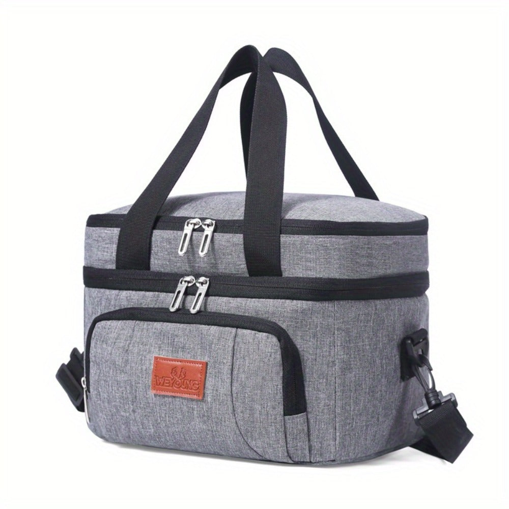 Insulated Lunch Bag Oxford Cloth Portable Food Bag Multipurpose Thermal Snack Bag for Work School Picnic Travel