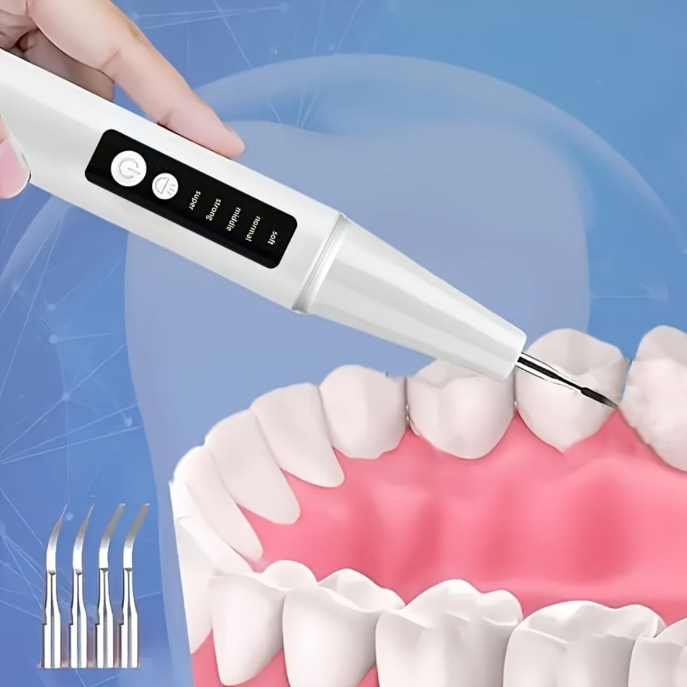 Electric Water Flosser with 5 Cleaning Modes - Portable Oral Irrigator with LED Light, 2 Replacement Heads & Travel Case - Water Pick Teeth Cleaner for Home & Travel Use