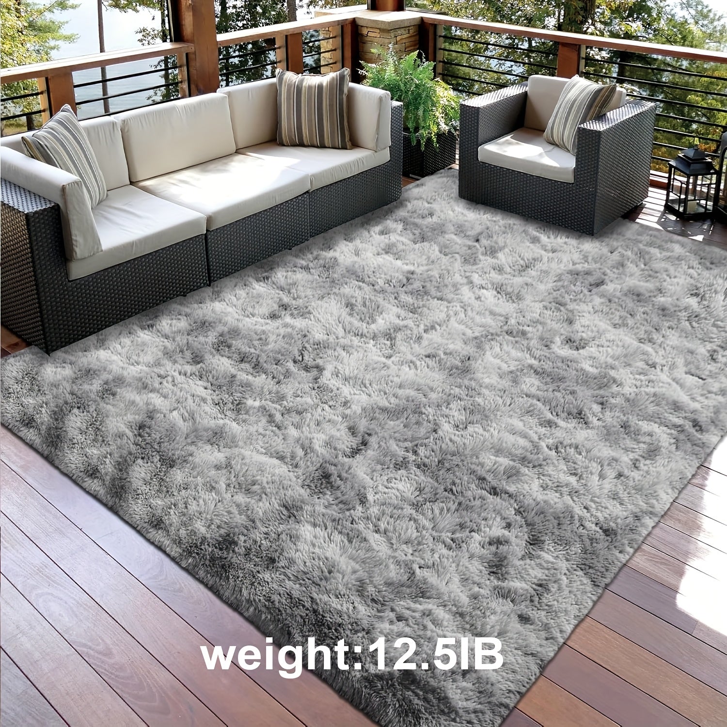 Non-Slip Area Rug Fluffy Soft Carpet - Modern Home Decor Floor Mat for Living Room, Bedroom, Kitchen & Bathroom | Easy Clean Cute Plush Rug in Multiple Colors & Sizes | Indoor Anti-Slip Floor Decoration