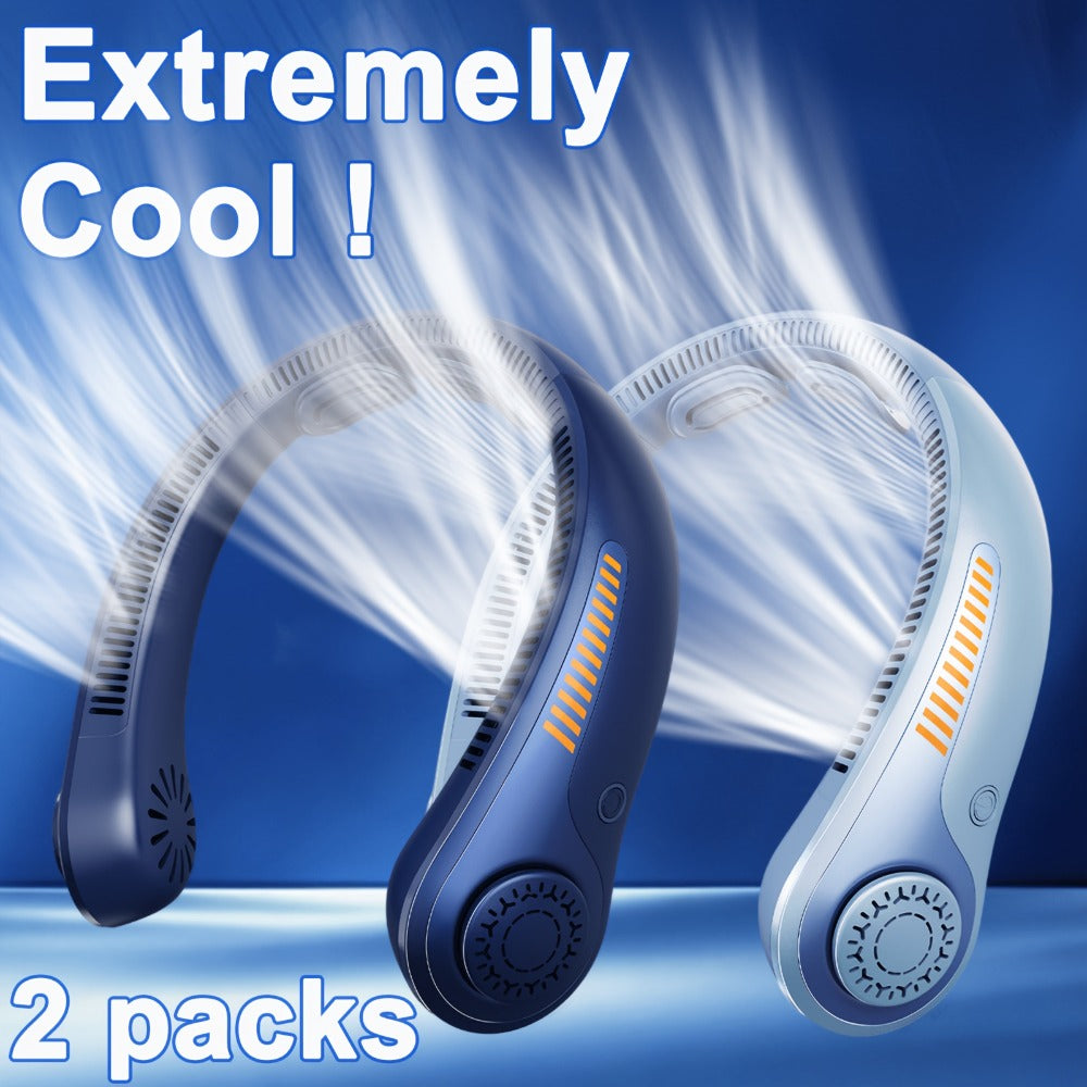 Bladeless Neck Fan USB Rechargeable | 5-Speed Quiet Portable Personal Cooling Fan for Office, Travel & Outdoor Use ¨C Hands-Free Wearable Design, Long Battery Life, Multiple Colors