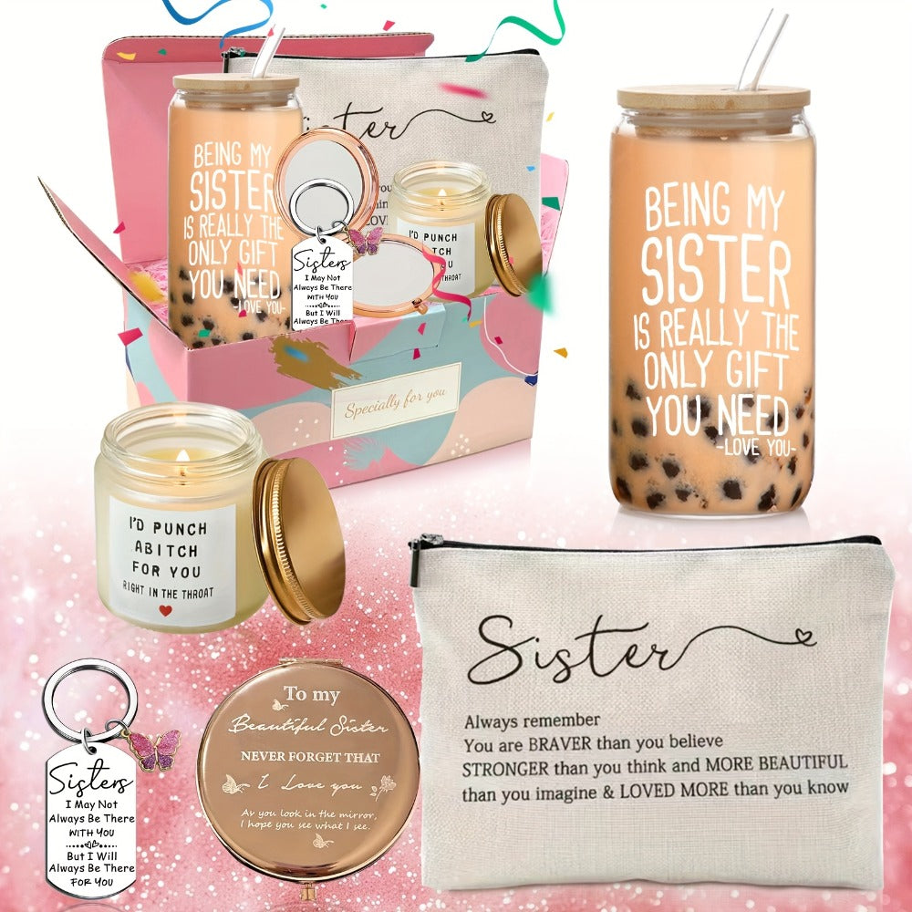 Sister Gifts from Sister ¨C Best Sister Ever Gift Set, Thoughtful Birthday Gifts for Little Sister, Christmas & Halloween Gift Ideas for Sisters