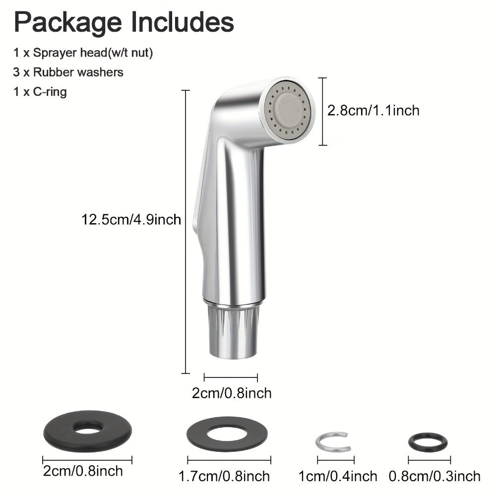 Kitchen Sink Side Sprayer Head Universal Replacement ¨C Quick Connect Pull-Out Faucet Nozzle, Fits Kohler Delta Moen Oakbrook Glacier Bay & Most Spray Hoses, Scratch-Resistant ABS Chrome Finish