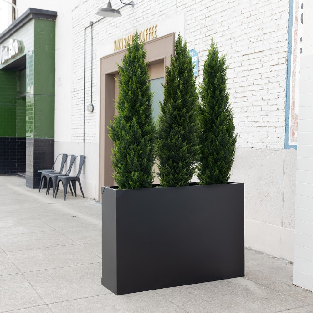 Artificial Cedar Topiary Tree UV Resistant ¨C Potted Fake Cypress Tree for Front Porch, Entryway & Living Room ¨C Evergreen Faux Cedar Plant for Indoor Outdoor Home Decor, Yard & Garden ¨C 2FT 3FT 1 or 2 Pack
