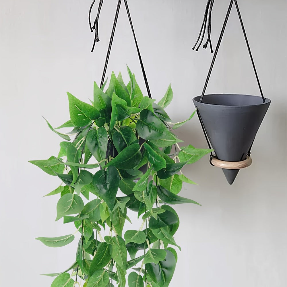 Artificial Hanging Ivy Vines ¨C Fake Eucalyptus & Mandala Green Vine Plants for Indoor Wall Decor ¨C Faux Hanging Plants for Bedroom, Bathroom, Balcony, Bookshelf & Living Room Aesthetic ¨C 6 or 8 Pack