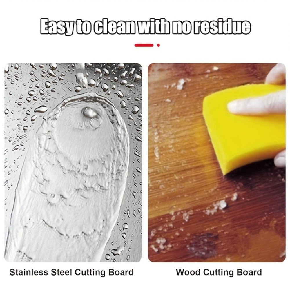 Stainless Steel Cutting Board Set 3 Pack - Non-Stick Dual-Sided Metal Chopping Boards for Kitchen, BPA-Free, Rust-Resistant, Easy Clean, Portable for Meat Vegetables Fruit