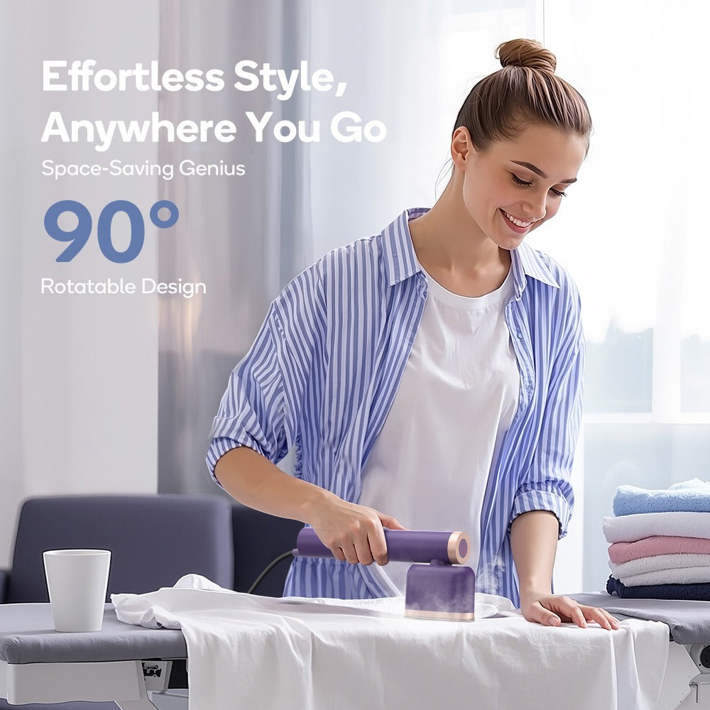 Handheld Garment Steamer 1200W 15-Second Heat Up Auto Shut-Off Powerful Steam Lightweight Portable Steam Iron for Suits Formalwear Travel Home Gift Purple White Green