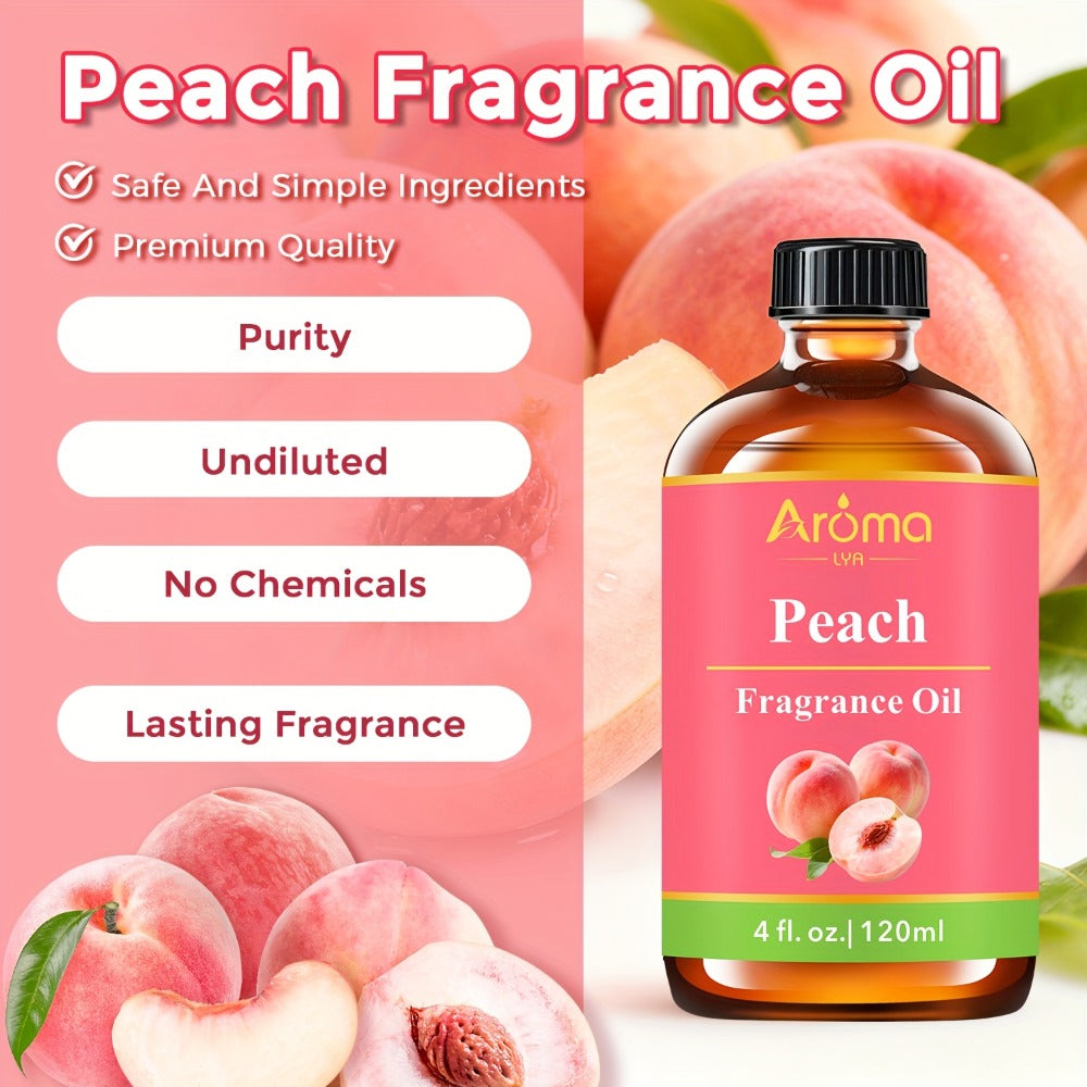 Fruit Fragrance Oil 4oz ¨C Sweet Scented Oils for Diffuser, Candle Making, Soap, Massage & Hair Care | Strawberry, Blueberry, Peach, Watermelon, Cherry & More