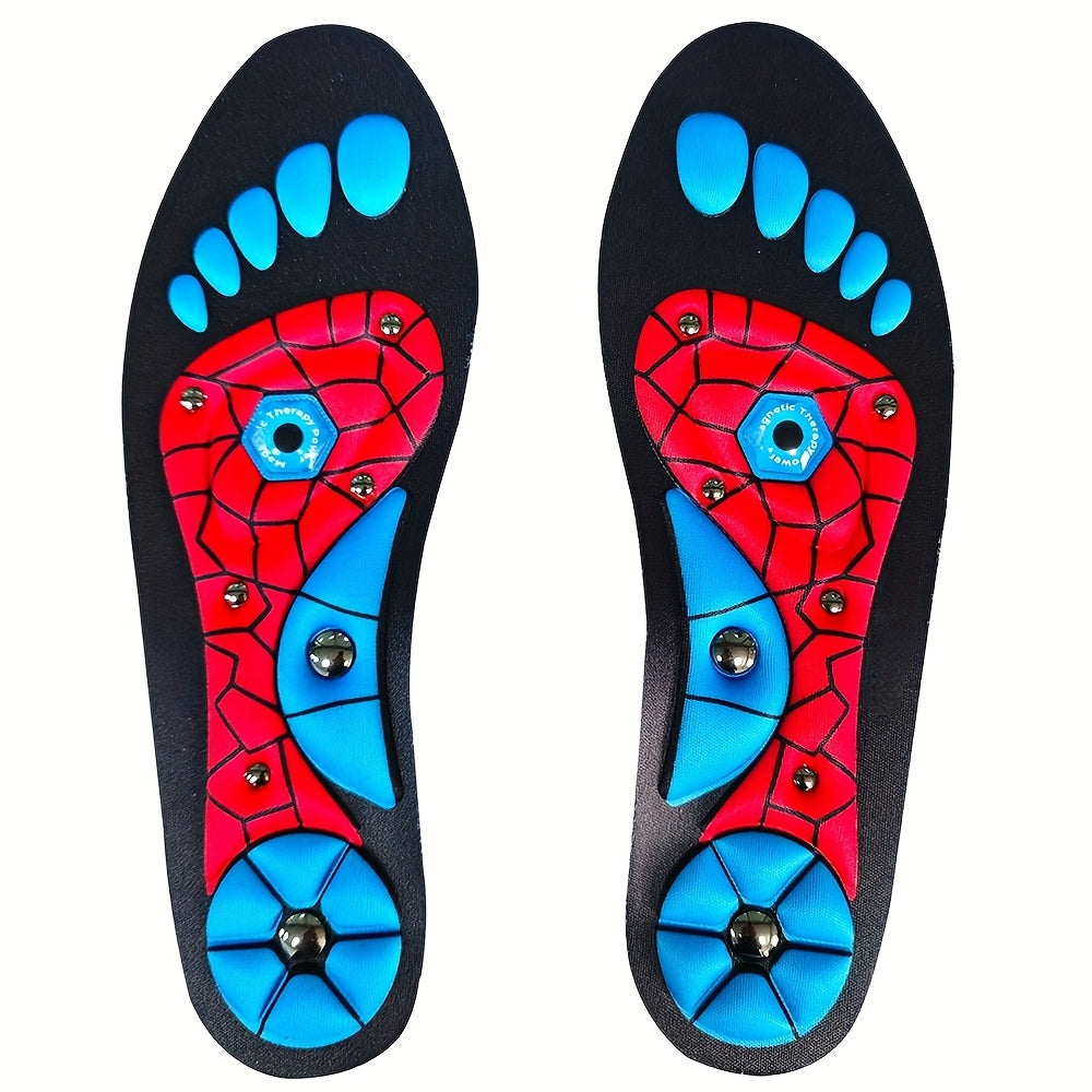 Massage Insoles Acupoint Pressure Foot Massage ¨C Breathable Sweat-Absorbing Flat Foot Insoles for Men & Women, Meridian Stimulation Comfort Insole