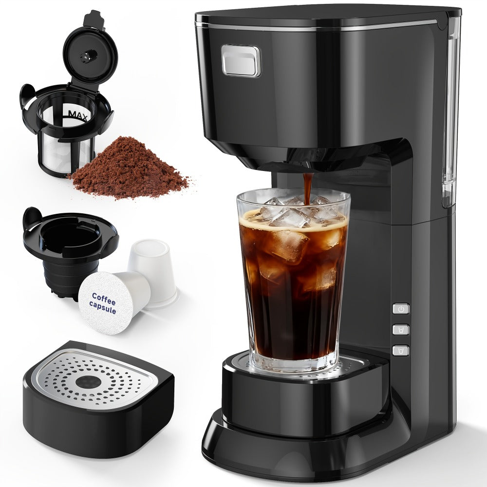 Coffee Maker One-Button Compact Specialty Coffee Machine ¨C Fast Home Brewing, Space-Saving Countertop Design, Barista-Style Results, Available in Black & White