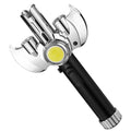 Torch Lighter Metal Jet Flame, Large Windproof Butane Torch with COB Light, High-Power Refillable Flamethrower for Barbecue, Baking, Camping, Moxibustion & Outdoor Use ¨C Black & Silver (Butane Not Included)