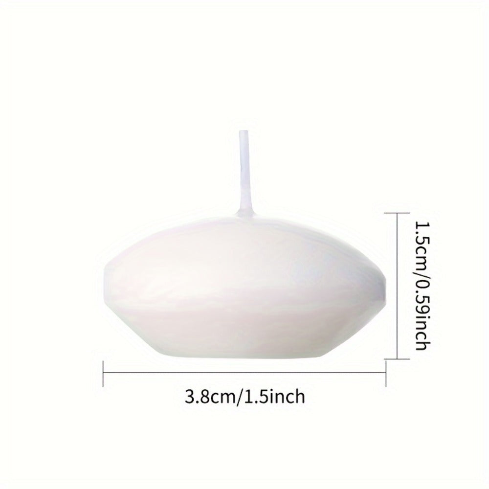 Floating Candles White Set of 42 ¨C 1.5 Inch Small Pool Candles, 4-8 Hour Burn, Wedding Centerpiece, Pool Party, Christmas, Halloween, Easter & Thanksgiving Ambience Decoration