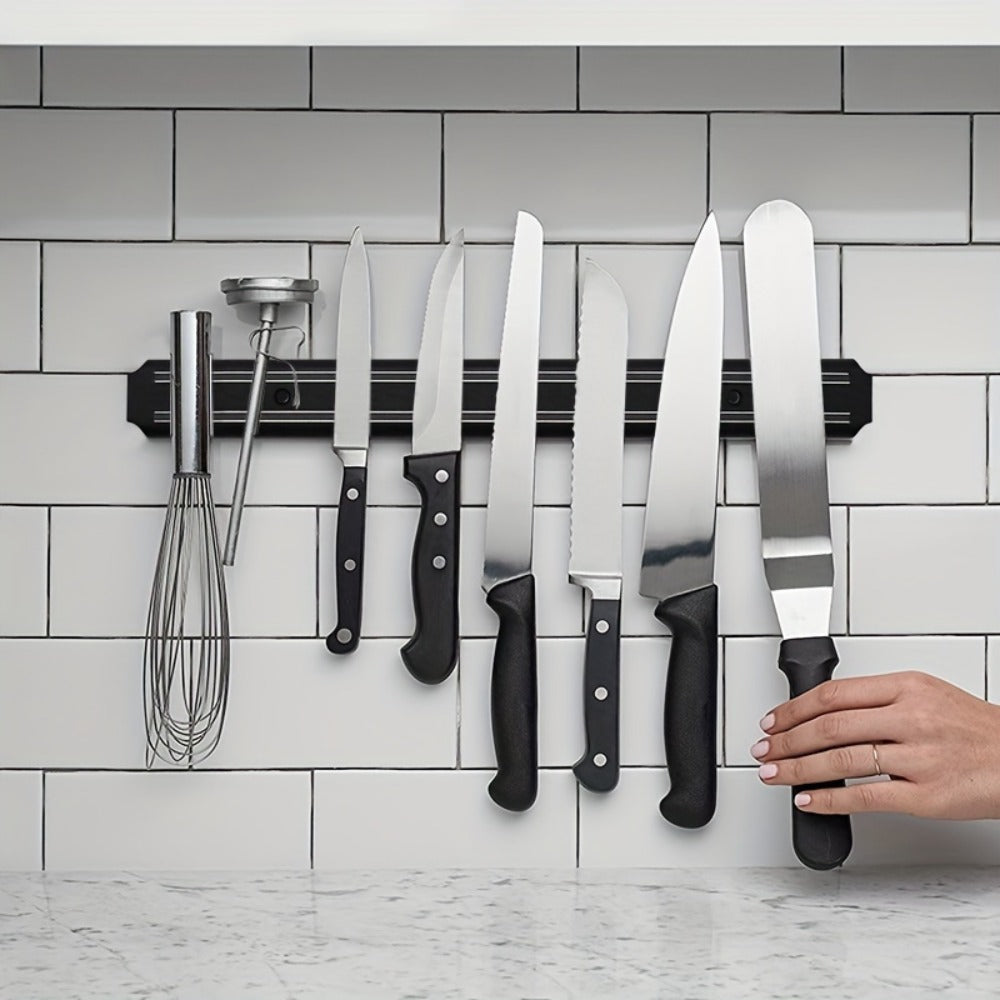 Magnetic Knife Holder Wall Mount 20 Inch - Strong Magnetic Knife Bar Strip for Kitchen, Space-Saving Knife Rack for Knives, Scissors, Tools, Easy Install Kitchen Organizer