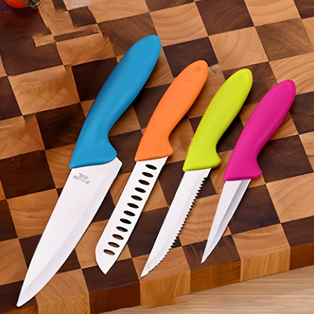 5-Piece Paring Knife Set Ultra Sharp German Steel Kitchen Knives PP Ergonomic Handle Fruit Vegetable
