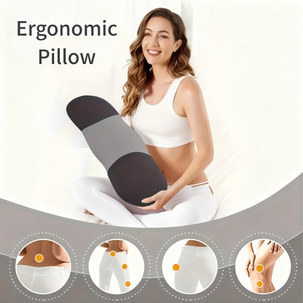 Lumbar Support Pillow Large Size Ergonomic Lower Back Cushion Cooling Breathable Pillowcase Soft Supportive Waist Pillow Bed Sofa Floor
