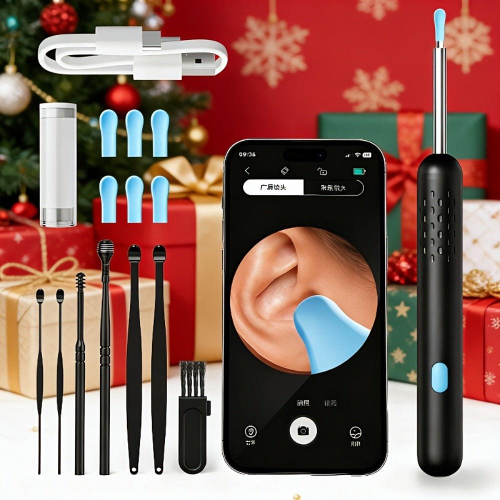 Earwax Removal Kit Pro with Visual Waste Tank ¨C Interchangeable Nozzles, USB Rechargeable Ear Cleaner for Adults, Ear Scoop & Ear Washer Options