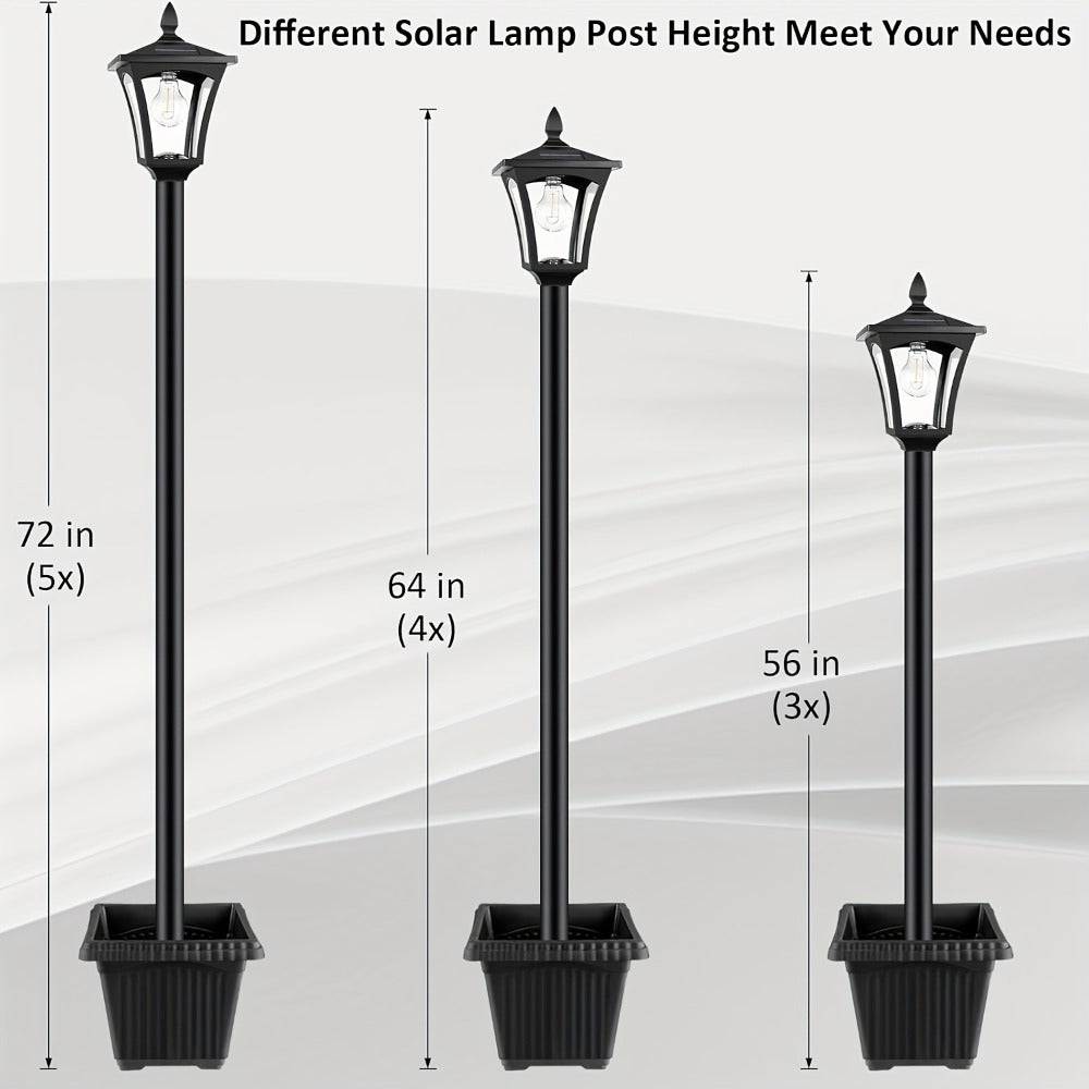 Solar Post Light Outdoor Garden Pathway Lamp IP44 Waterproof 60LM Warm White LED ¨C Solar Powered Landscape Stake Light for Yard Driveway Patio Walkway Christmas Holiday Decoration