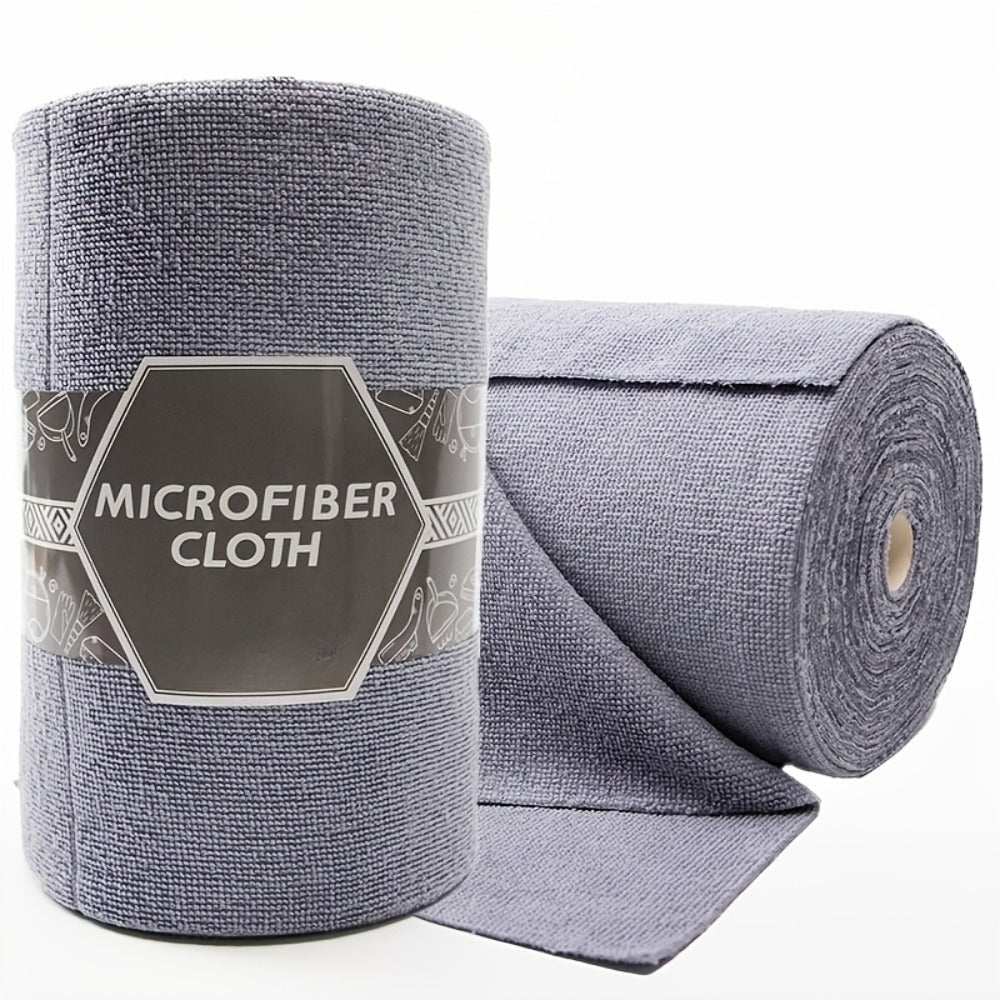 Reusable Microfiber Cleaning Towels 30-Pack, Kitchen Dish Cloth Roll, Absorbent Hand-Torn Disposable Napkins, Multi-Color Household Cleaning Cloths for Kitchen & Bath