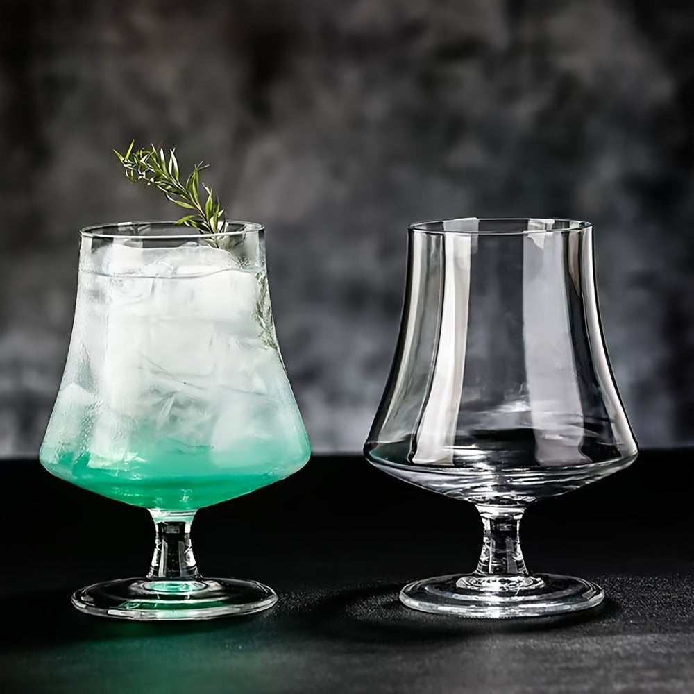 Whiskey Glasses Set of 4 16oz Short Stem Cocktail Glass for Bourbon Scotch Brandy Vodka Spirits Heavy Base Old Fashioned Tumblers Clear Sturdy Drinkware for Bar Home Restaurant