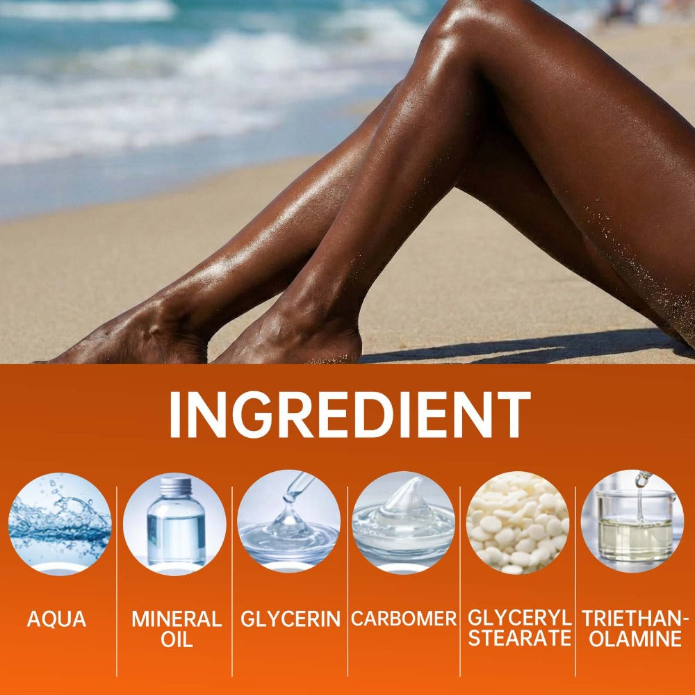 Self Tanning Lotion 3.38oz ¨C Sunless Tanner for Natural Bronze Glow, Evenly Moisturizing Non-Greasy Self Tanner, Wheat Golden Brown Finish, Protective Barrier Formula, Daily & Beach Use, Streak-Free Tan