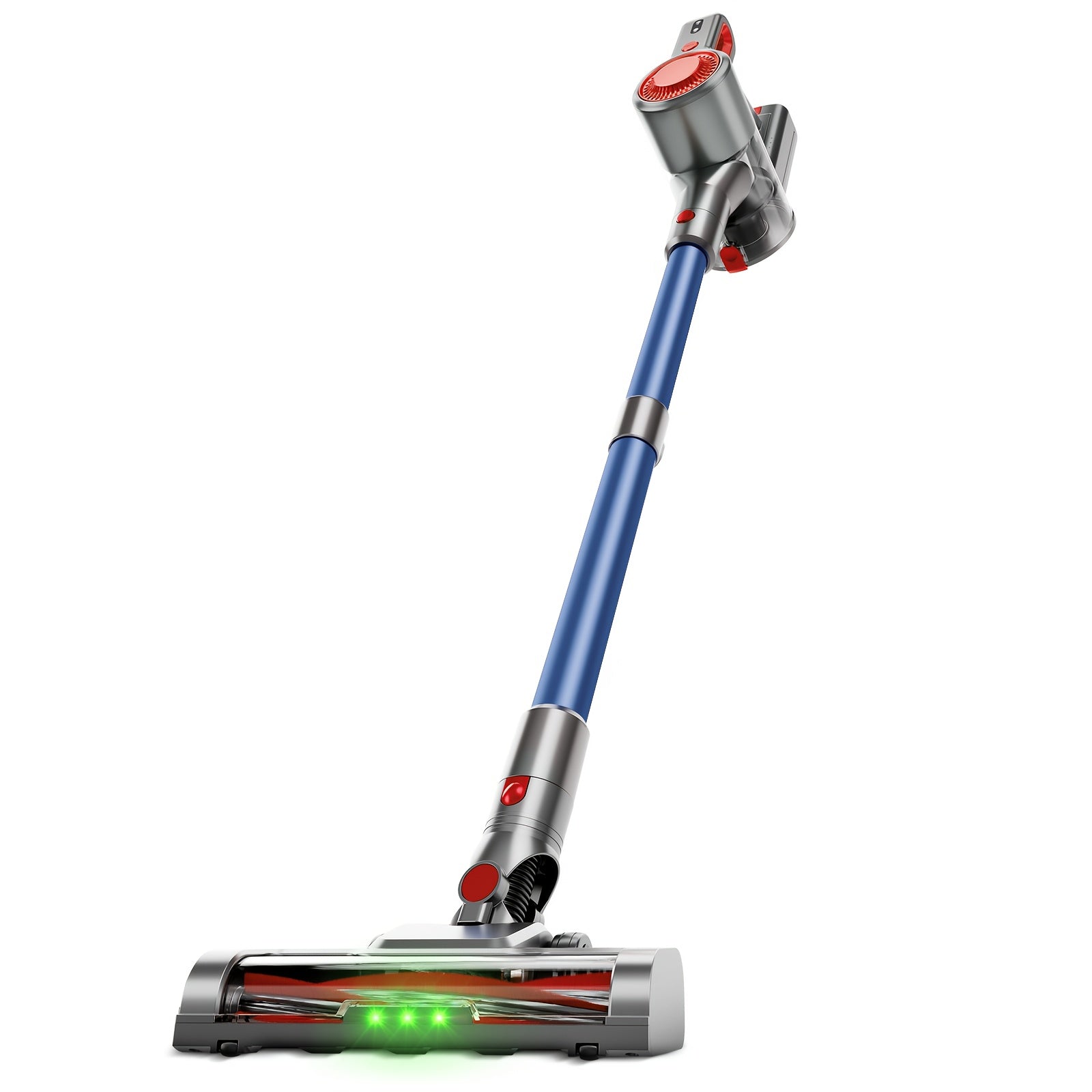 Cordless Stick Vacuum Cleaner 51-68KPa 3-Speed LED Floor Brush 45-Min Runtime Detachable Lightweight for Pet Hair Carpet Hard Floor