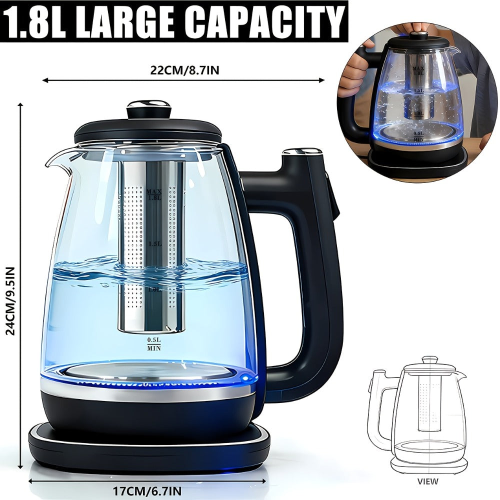 Electric Kettle 1150W Fast Heating ¨C Removable Stainless Steel Filter, Overheat Protection & Easy to Clean, Versatile Hot Water Kettle for Coffee, Tea & Drinking Water, Ideal Kitchen Gift
